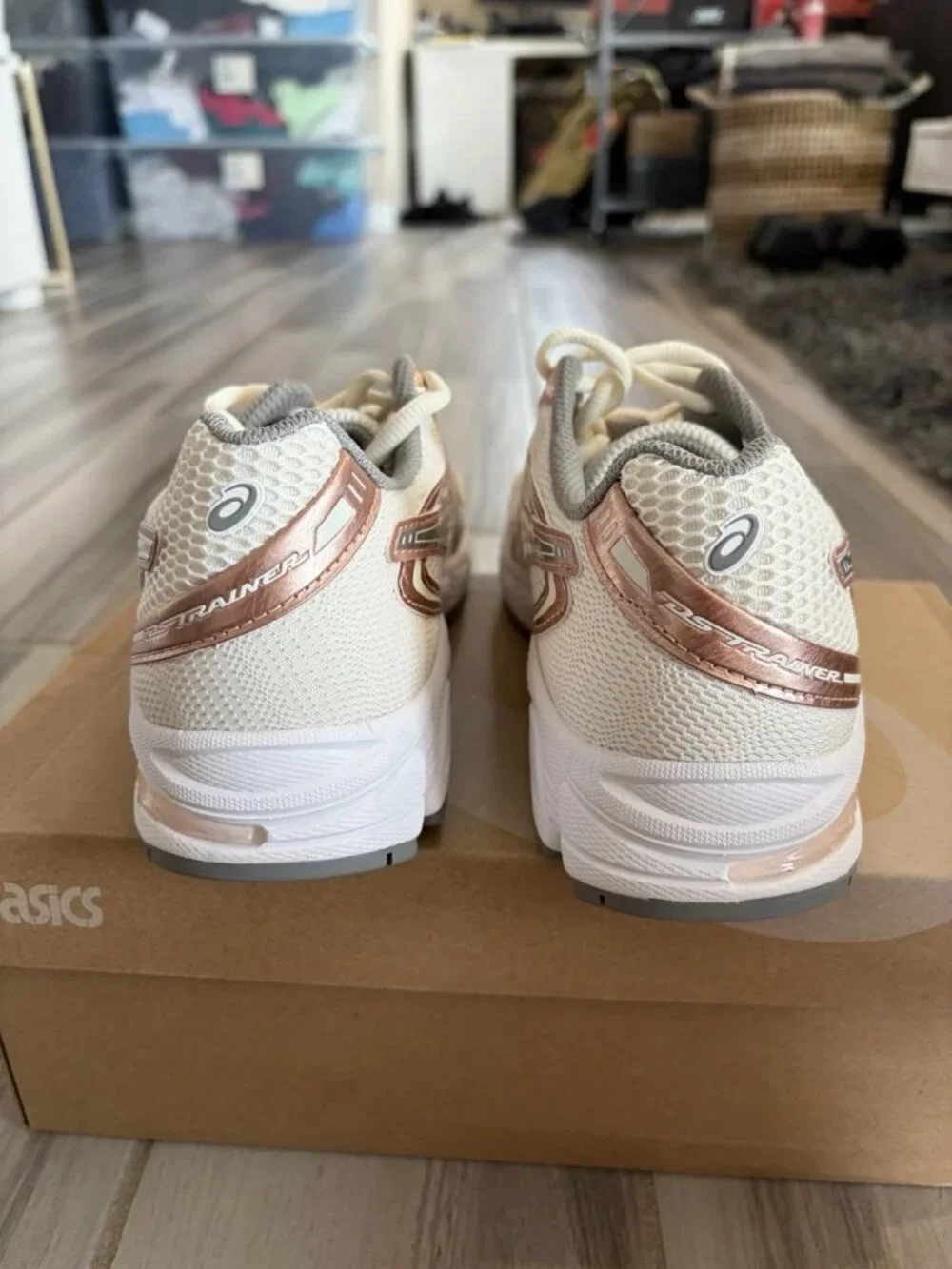Women's ASICS GEL-DS Trainer 14 Shoes - Cream Rose Gold 1203A965-100